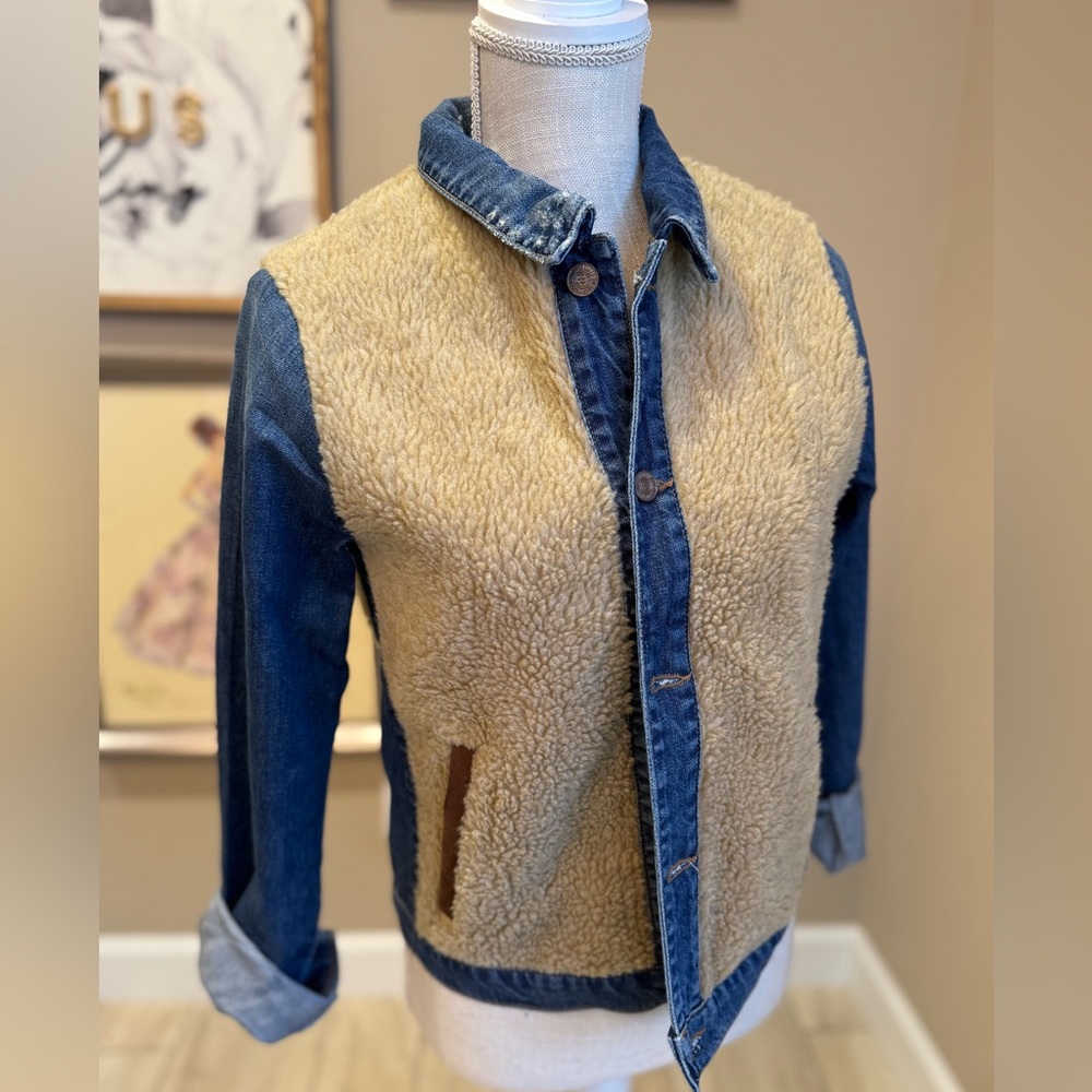 MOTHER Cabin Fever Denim & Sherpa Jacket - Picture 2 of 12